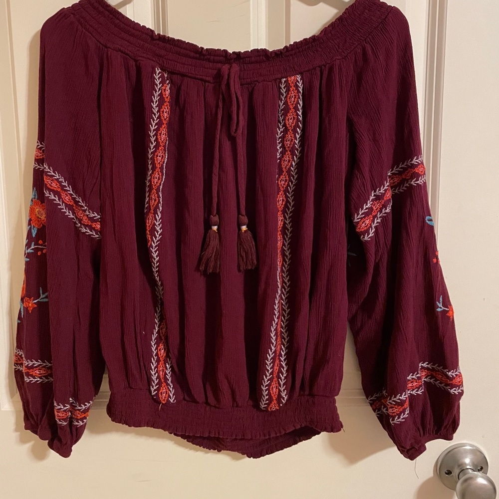 Off the shoulder blouse